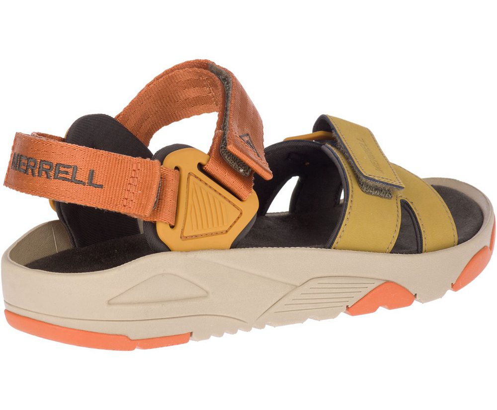 Merrell Sandals Yellow/Orange - Belize Convertible Web - Mens 25ILNTZEM